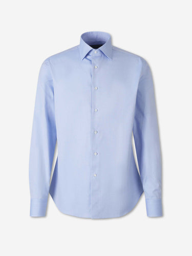 Canali Hombre Barcelona Camisa de Vestir Algodón color Azul Celeste sku 402-000044 02 - Foto 1