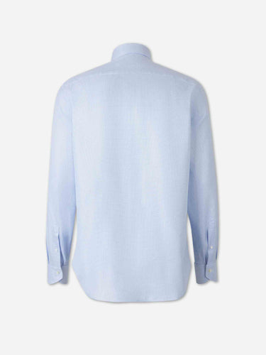 Canali Hombre Barcelona Camisa Algodón Lisa color Azul sku 402-000045 01 - Foto 2