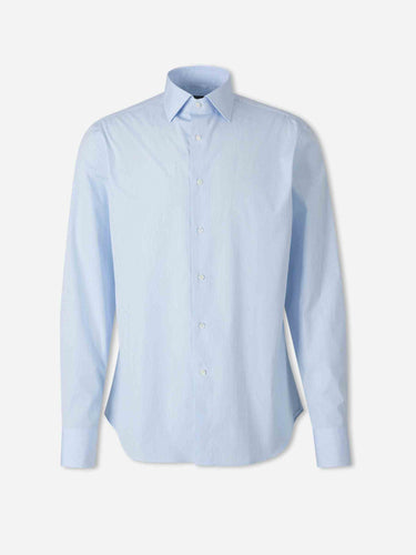 Canali Hombre Barcelona Camisa Vestir Rayas color Azul Celeste sku 402-000047 01 - Foto 1