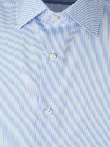 Canali Hombre Barcelona Camisa Vestir Rayas color Azul Celeste sku 402-000047 01 - Foto 3