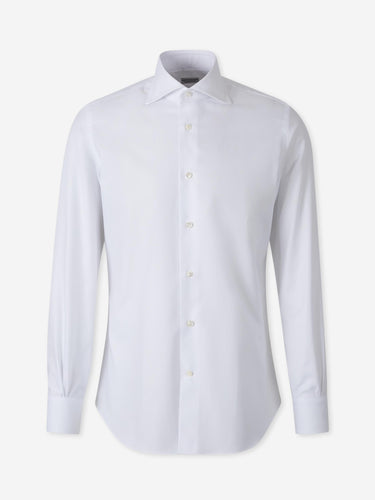 Santa Eulalia Hombre Barcelona Camisa Lisa Algodón color Blanco sku 402-000050 01 - Foto 1