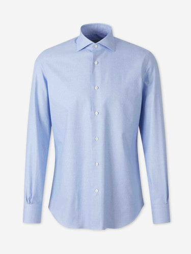Santa Eulalia Hombre Barcelona Camisa Lisa Algodón color Azul sku 402-000053 01 - Foto 1