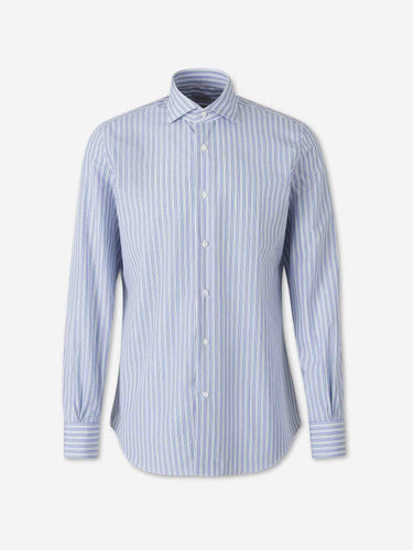 Santa Eulalia Hombre Barcelona Camisa Rayas Algodón color Azul sku 402-000054 02 - Foto 1