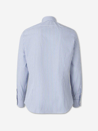 Santa Eulalia Hombre Barcelona Camisa Rayas Algodón color Azul sku 402-000054 02 - Foto 2