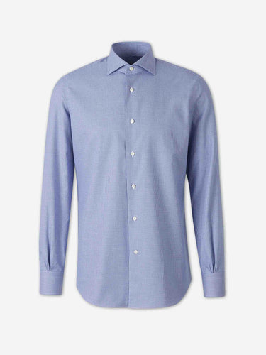 Santa Eulalia Hombre Barcelona Camisa Lisa Algodón color Azul sku 402-000055 01 - Foto 1