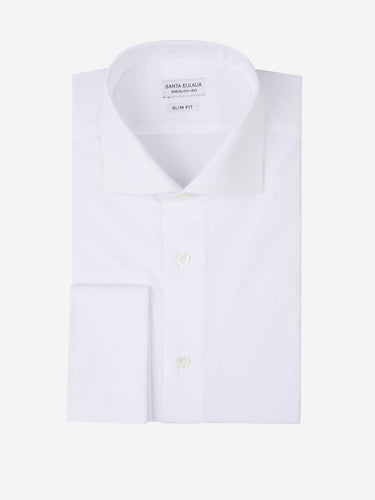 Santa Eulalia Hombre Barcelona Camisa Lisa Algodón color Blanco sku 403-000392 01 - Foto 1