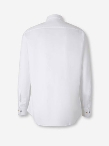 Brioni Hombre Barcelona Camisa de Vestir Lisa color Blanco sku 403-000470 01 - Foto 2