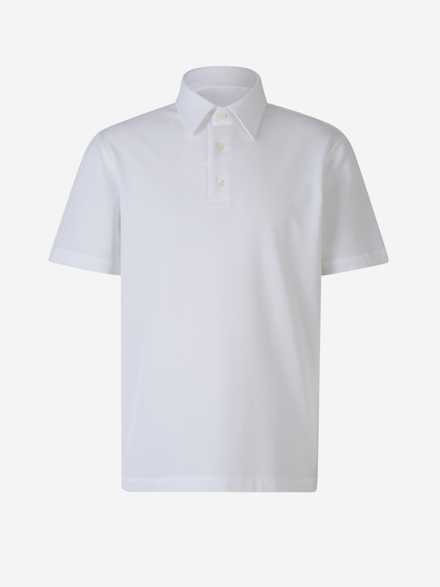 Brioni Hombre Barcelona Polo Piqué Algodón color Blanco sku 552-001515 02 - Foto 1