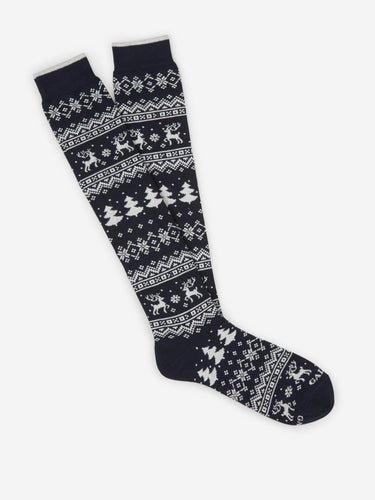 Gallo Hombre Barcelona Calcetines Navideños Strelizia color Azul Noche sku 642-000395 02 - Foto 1