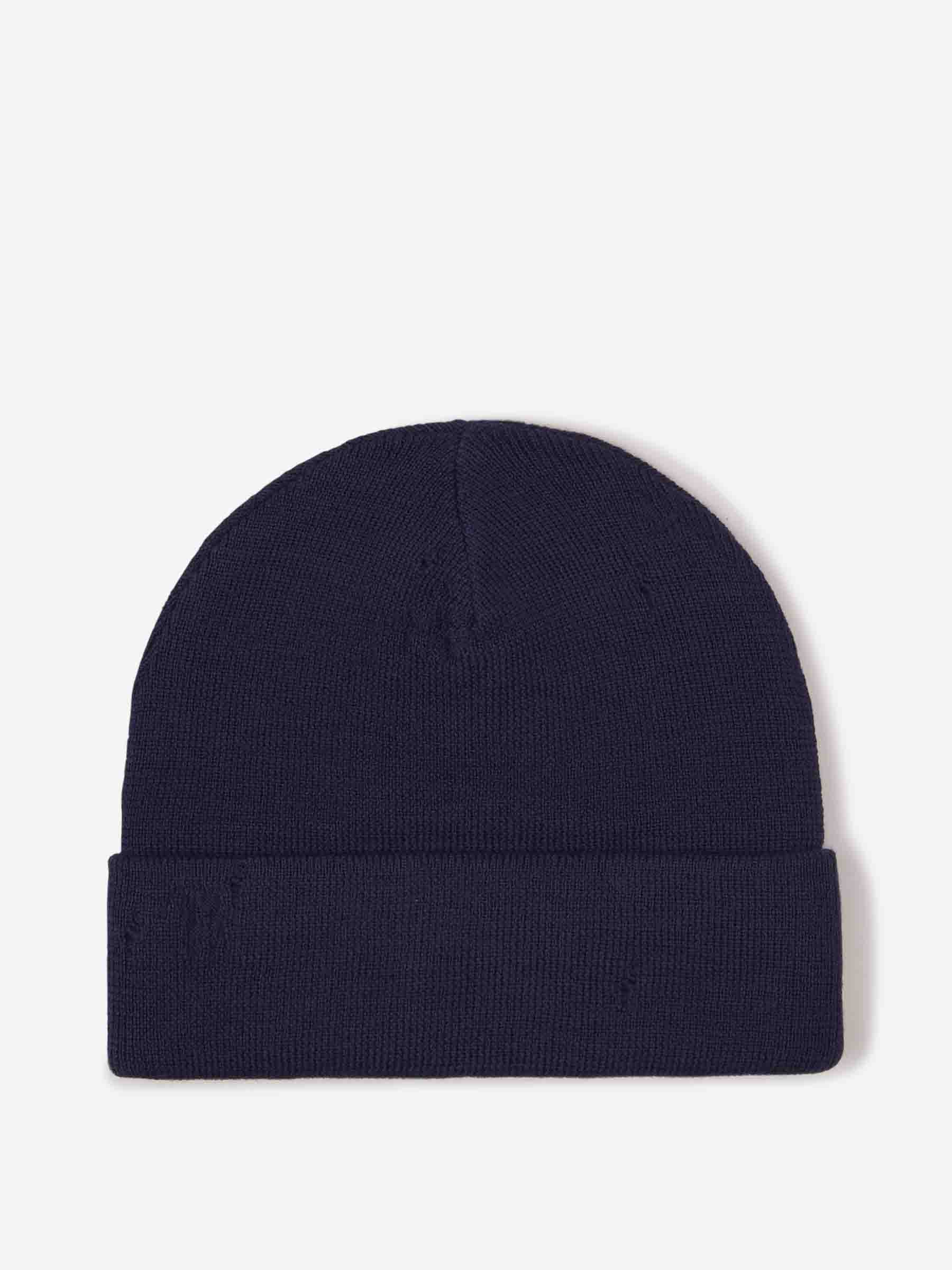Acne Studios Hombre Barcelona Gorro Logo Desgastado color Azul Marino sku 695-001534 01 - Foto 2