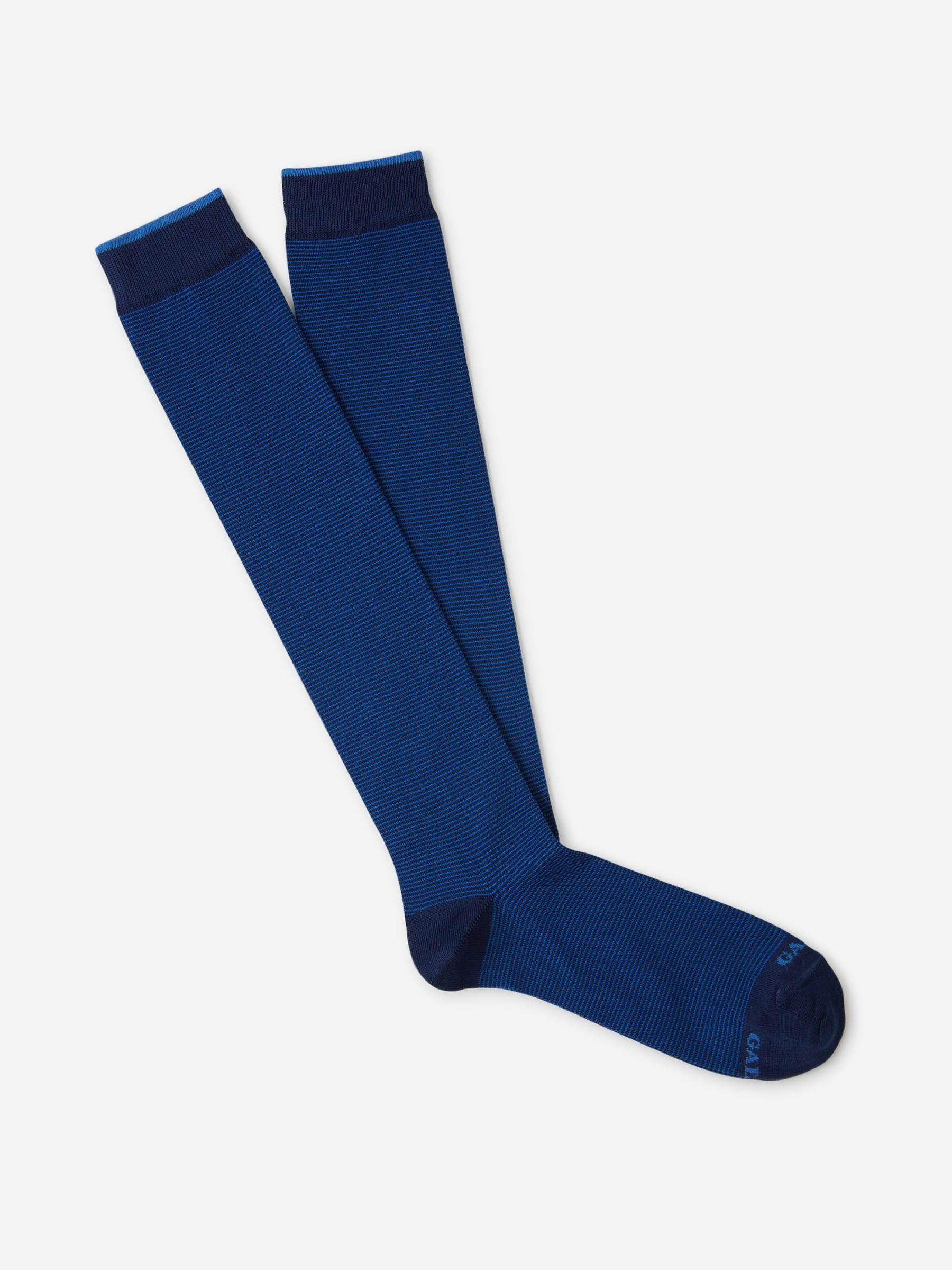 Gallo Hombre Barcelona Calcetines Motivo Rayas color Azul sku 641-000208 03 - Foto 1