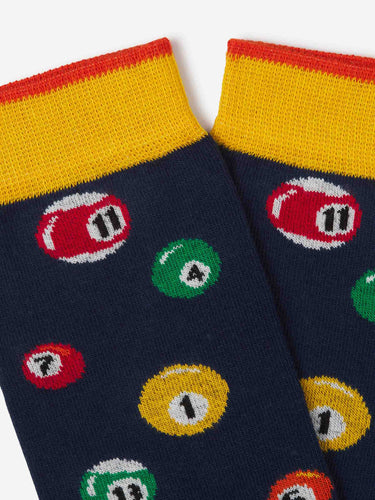 Gallo Hombre Barcelona Calcetines Tricolor Canalé color Azul Noche sku 642-000516 02 - Foto 2