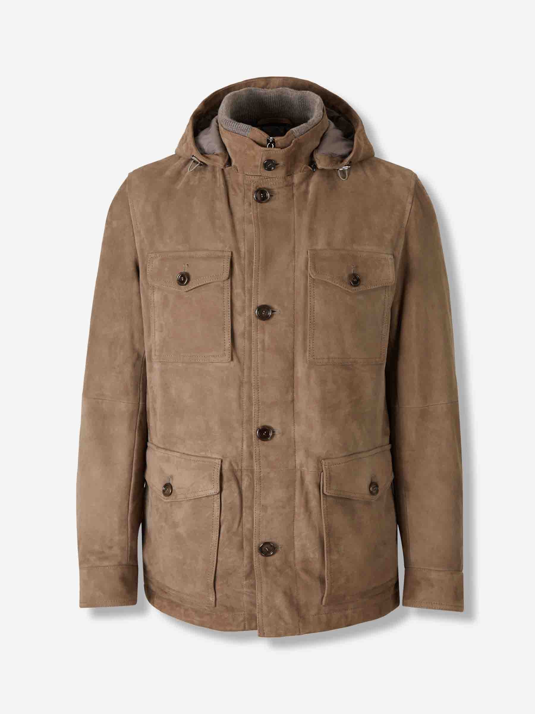 Santa Eulalia Hombre Barcelona Chaqueta Piel Ante color Marrón sku 501-000261 01 - Foto 1