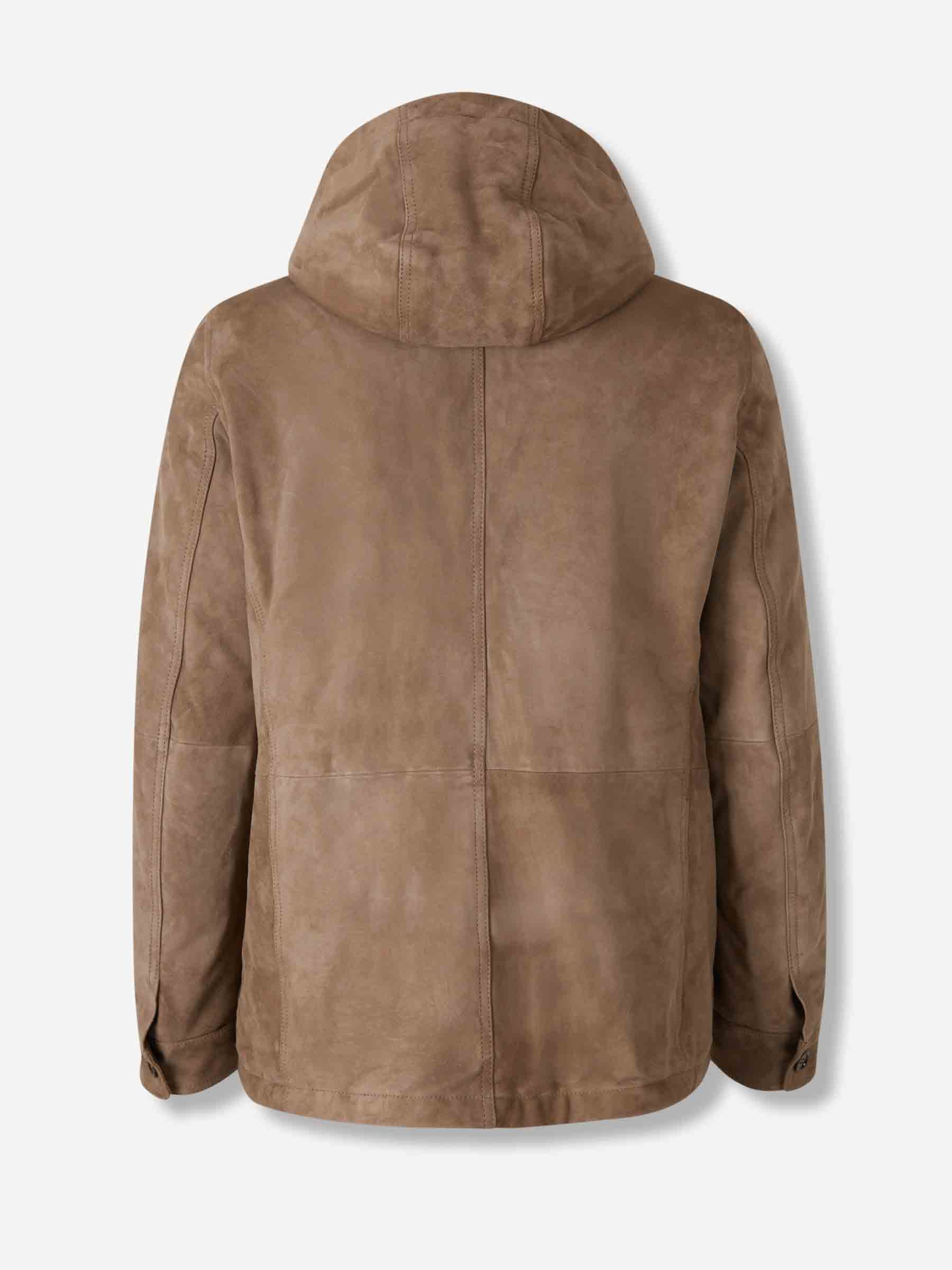Santa Eulalia Hombre Barcelona Chaqueta Piel Ante color Marrón sku 501-000261 01 - Foto 2