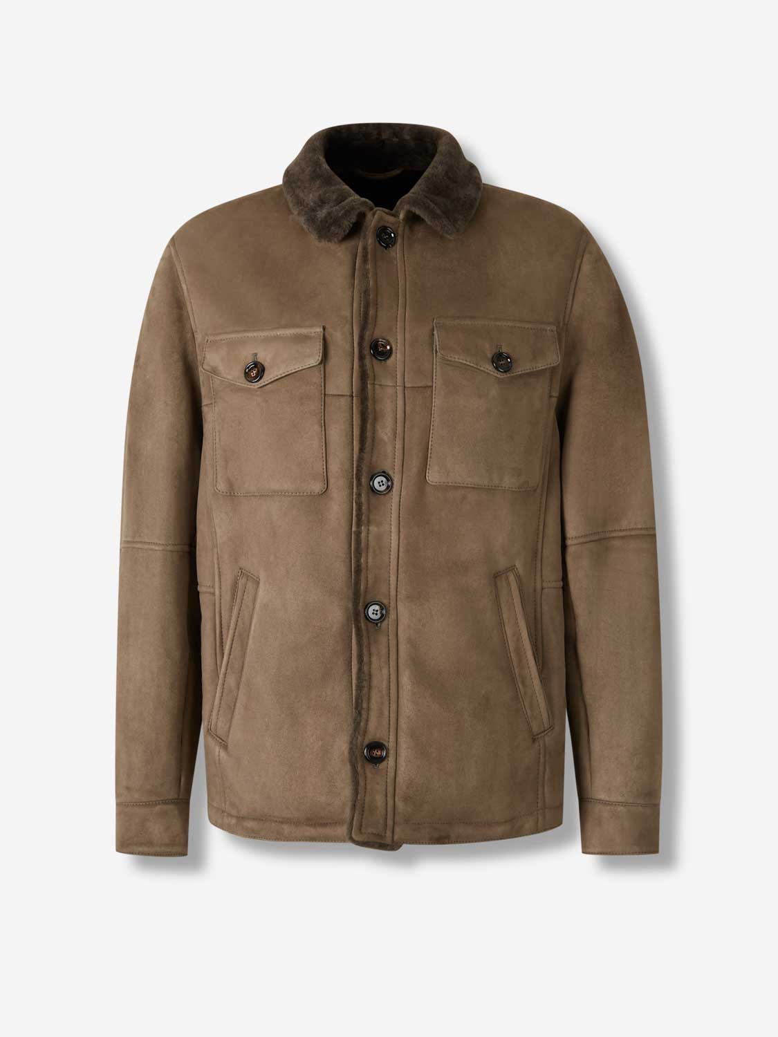 Santa Eulalia Hombre Barcelona Chaqueta Piel Ante color Marrón sku 501-000263 01 - Foto 1
