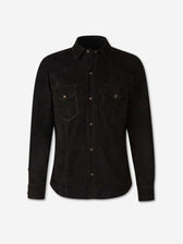Santa Eulalia Hombre Barcelona Sobrecamisa Ante color Negro sku 501-000271 01 - Foto 1