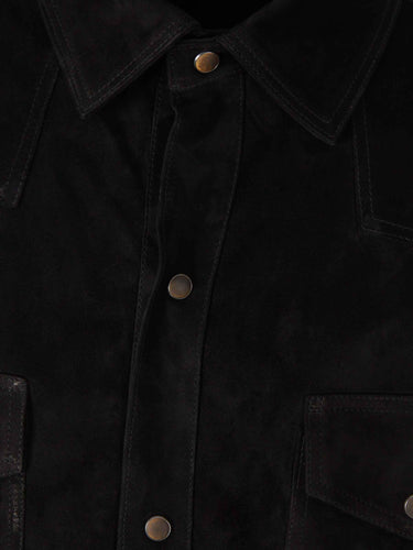 Santa Eulalia Hombre Barcelona Sobrecamisa Ante color Negro sku 501-000271 01 - Foto 3