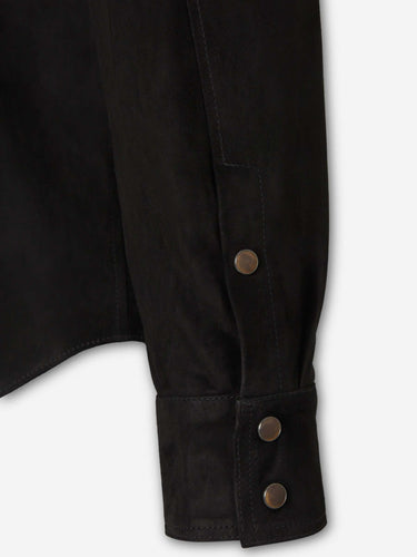 Santa Eulalia Hombre Barcelona Sobrecamisa Ante color Negro sku 501-000271 01 - Foto 4