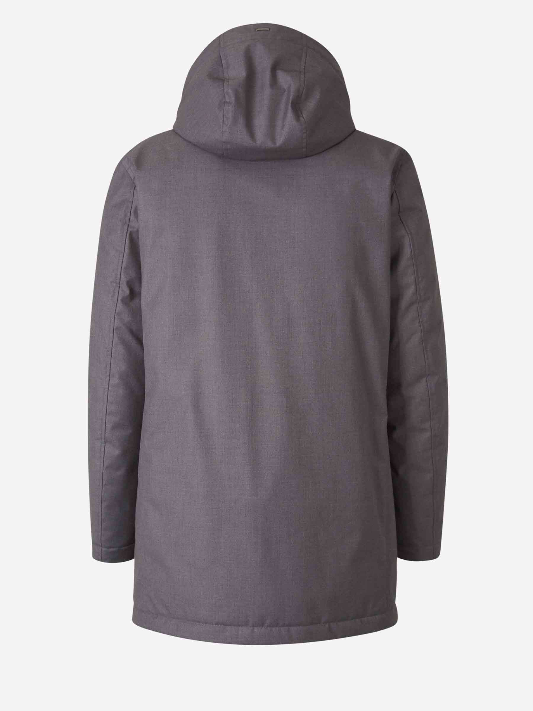 Herno Hombre Barcelona Abrigo Largo Capucha color Gris Antracita sku 502-001632 02 - Foto 2