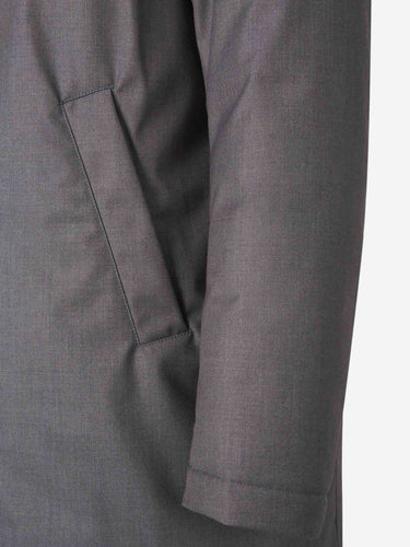 Herno Hombre Barcelona Abrigo Largo Capucha color Gris Antracita sku 502-001632 02 - Foto 5
