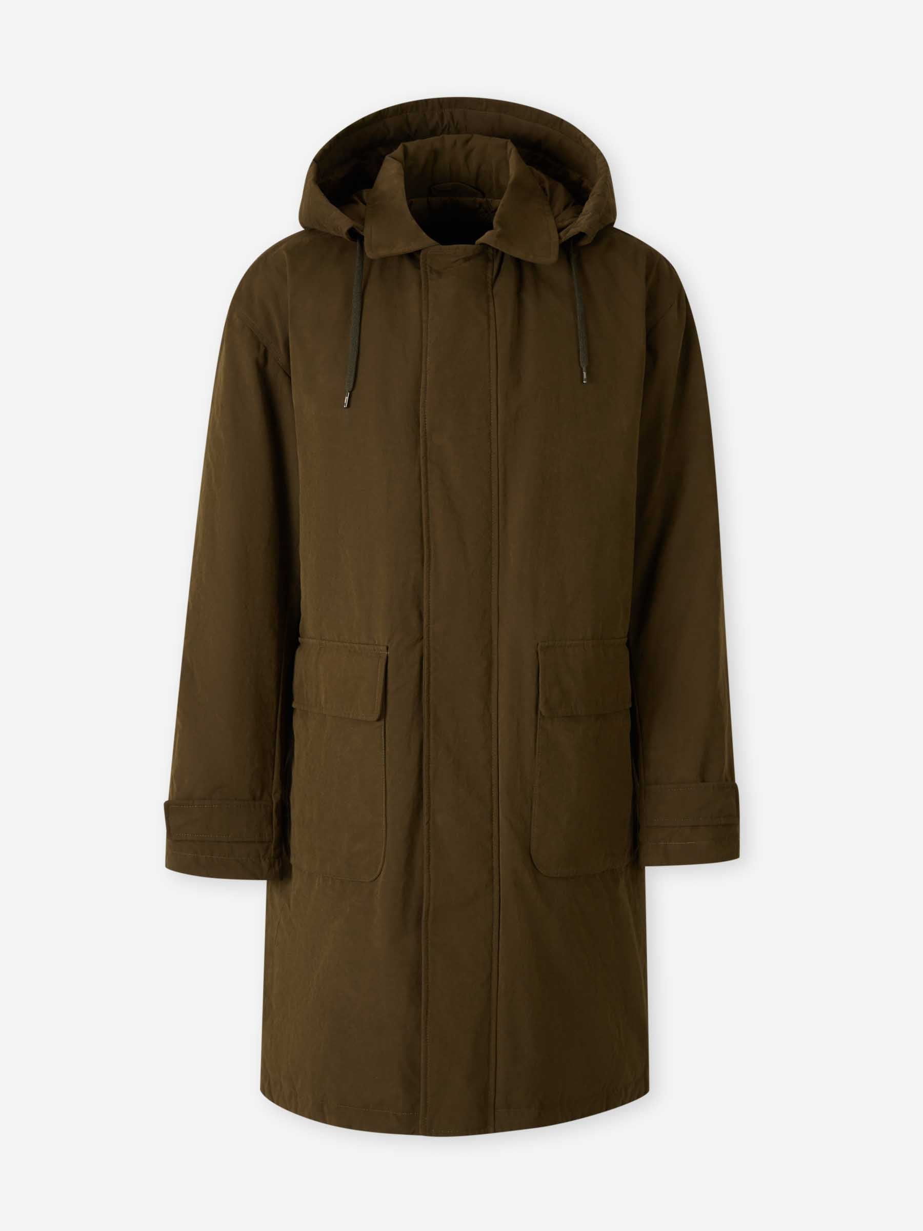 Herno Hombre Barcelona Parka Larga Acolchada color Verde Militar sku 502-001639 01 - Foto 1