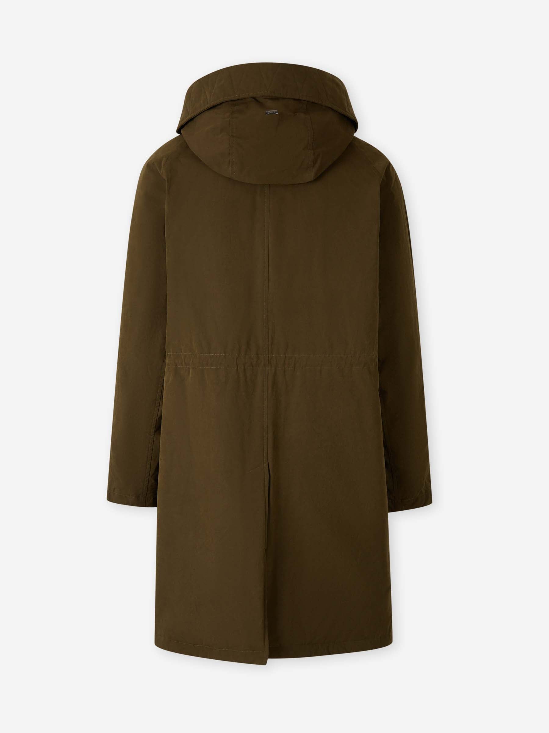 Herno Hombre Barcelona Parka Larga Acolchada color Verde Militar sku 502-001639 01 - Foto 2