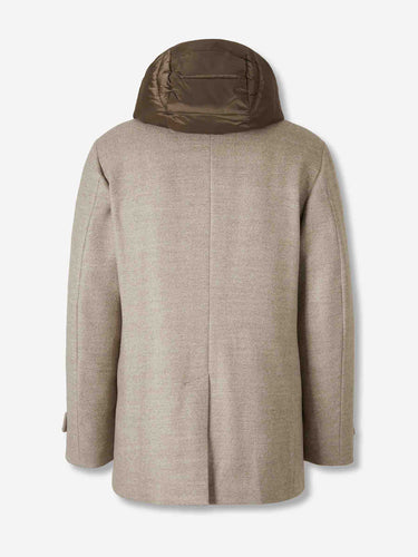Moorer Hombre Barcelona Abrigo Corto Eligio color Taupe sku 502-001647 01 - Foto 2