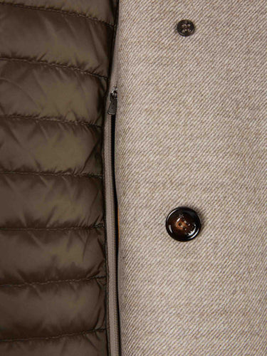 Moorer Hombre Barcelona Abrigo Corto Eligio color Taupe sku 502-001647 01 - Foto 6
