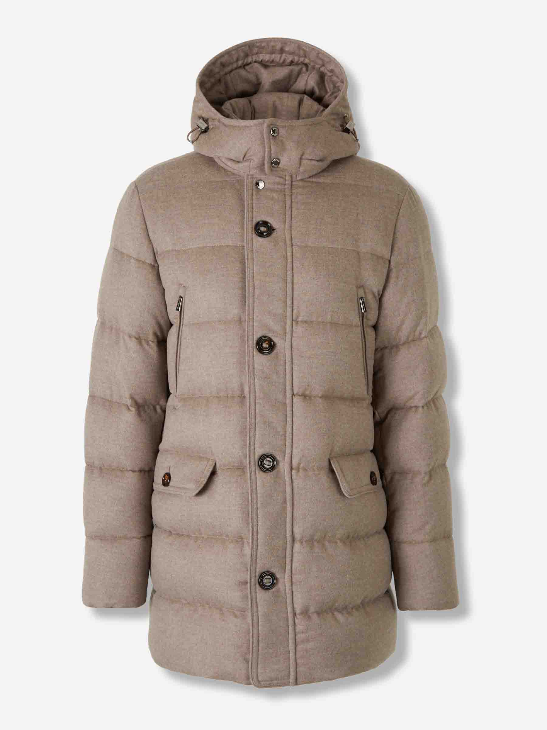 Moorer Hombre Barcelona Plumífero Largo Gorner color Taupe sku 502-001649 01 - Foto 1