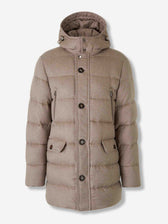 Moorer Hombre Barcelona Plumífero Largo Gorner color Taupe sku 502-001649 01 - Foto 1