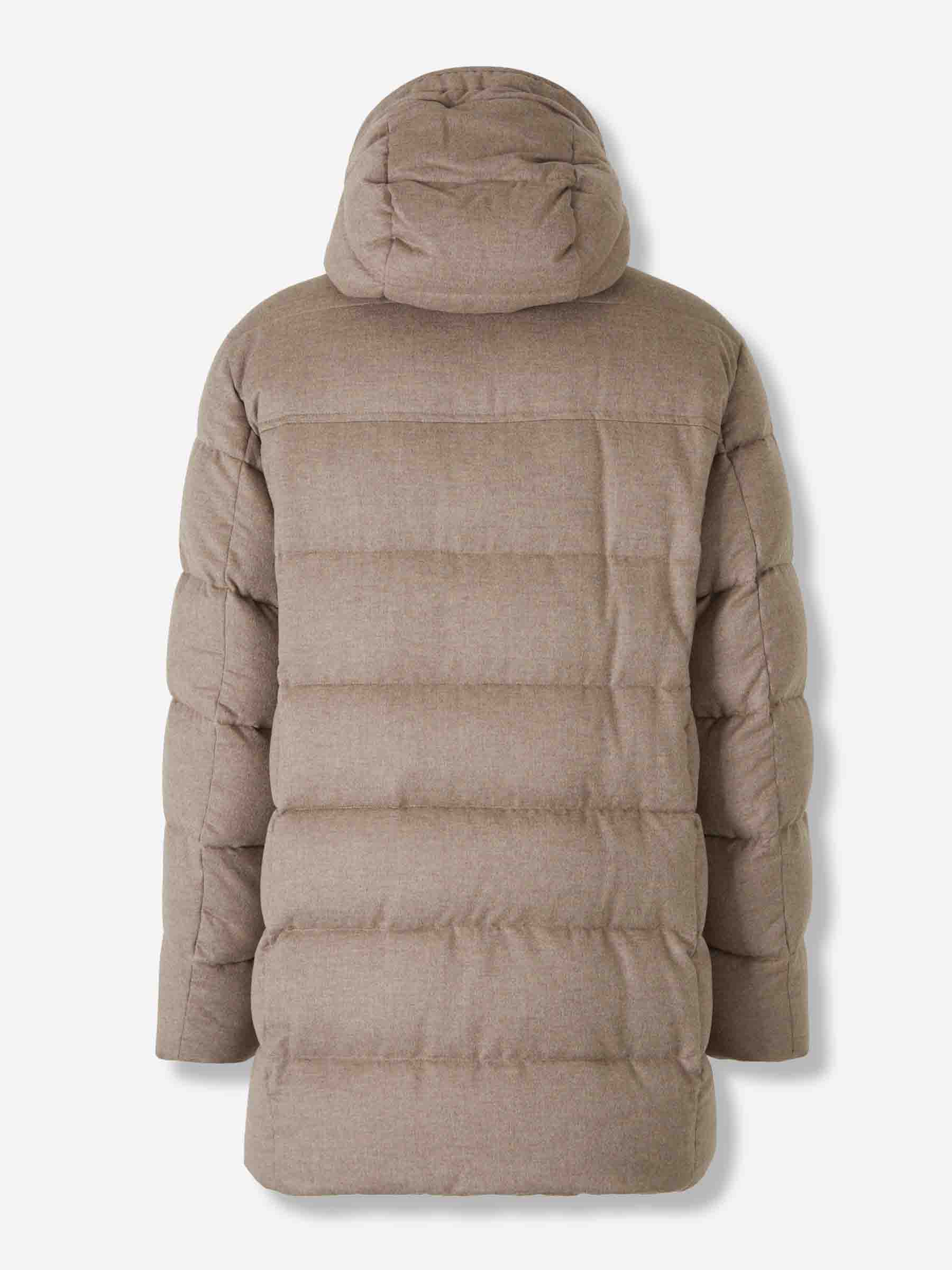 Moorer Hombre Barcelona Plumífero Largo Gorner color Taupe sku 502-001649 01 - Foto 2