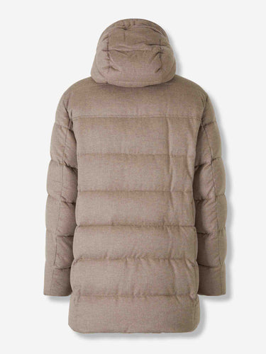 Moorer Hombre Barcelona Plumífero Largo Gorner color Taupe sku 502-001649 01 - Foto 2