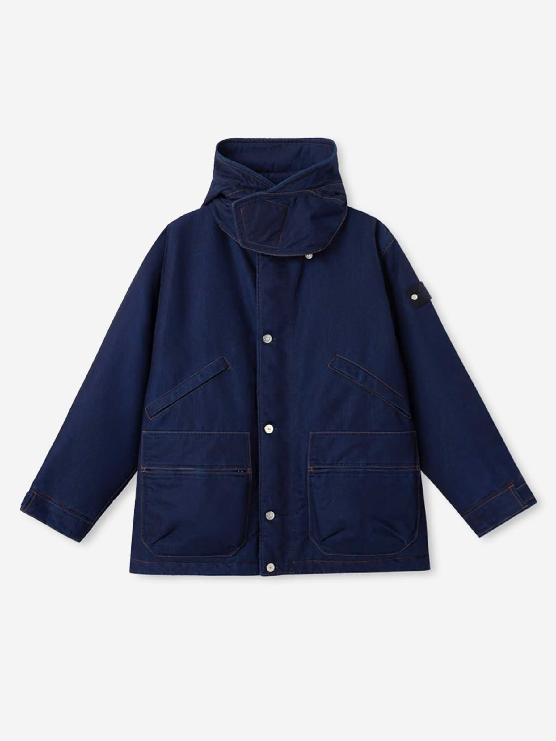 Stone Island Denim Hombre Barcelona Parka Denim Técnica color Azul Denim Oscuro sku 502-001660 01 - Foto 1