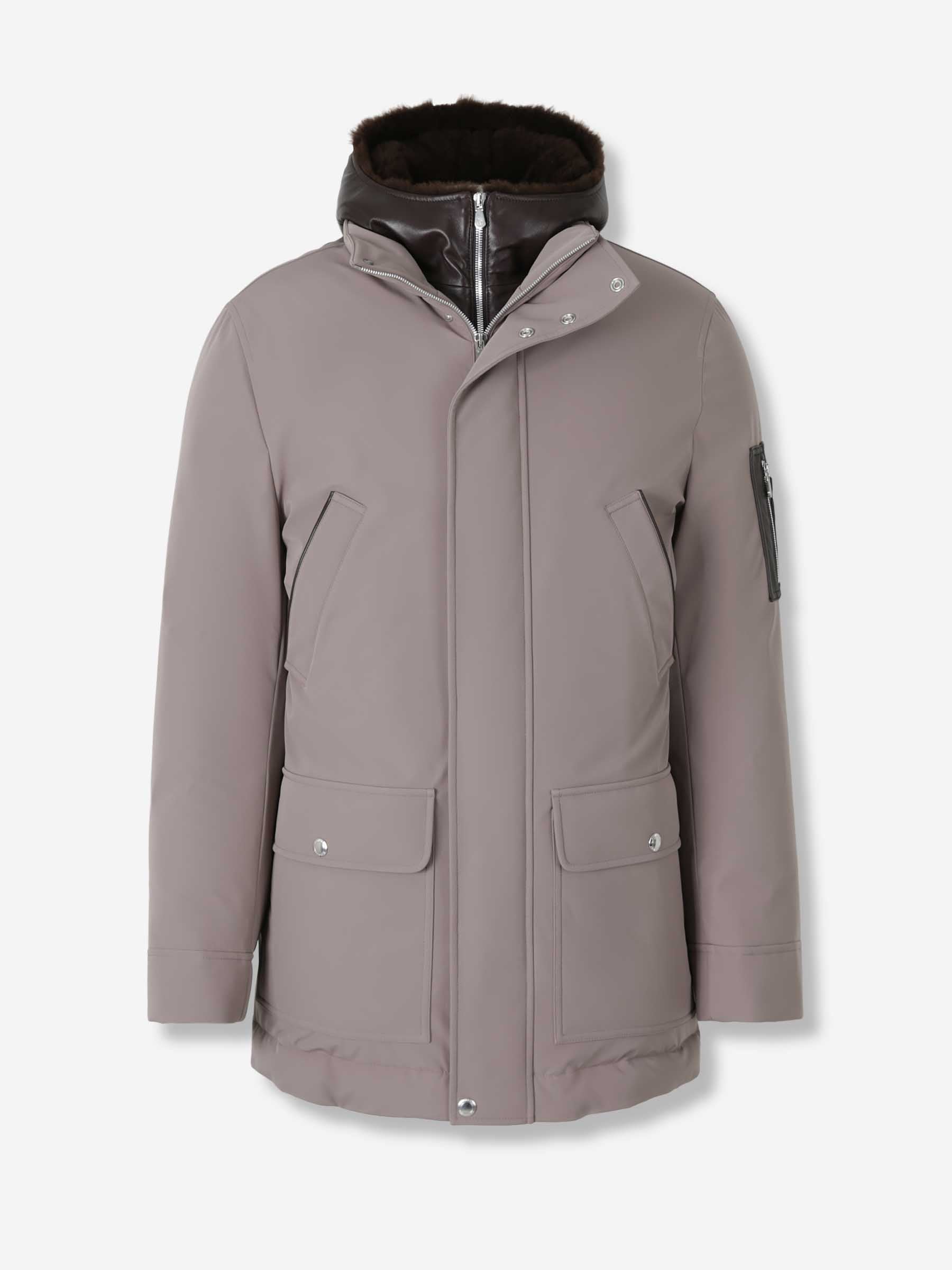 Brunello Cucinelli Hombre Barcelona Plumífero Técnico Desmontable color Taupe sku 502-001661 01 - Foto 1