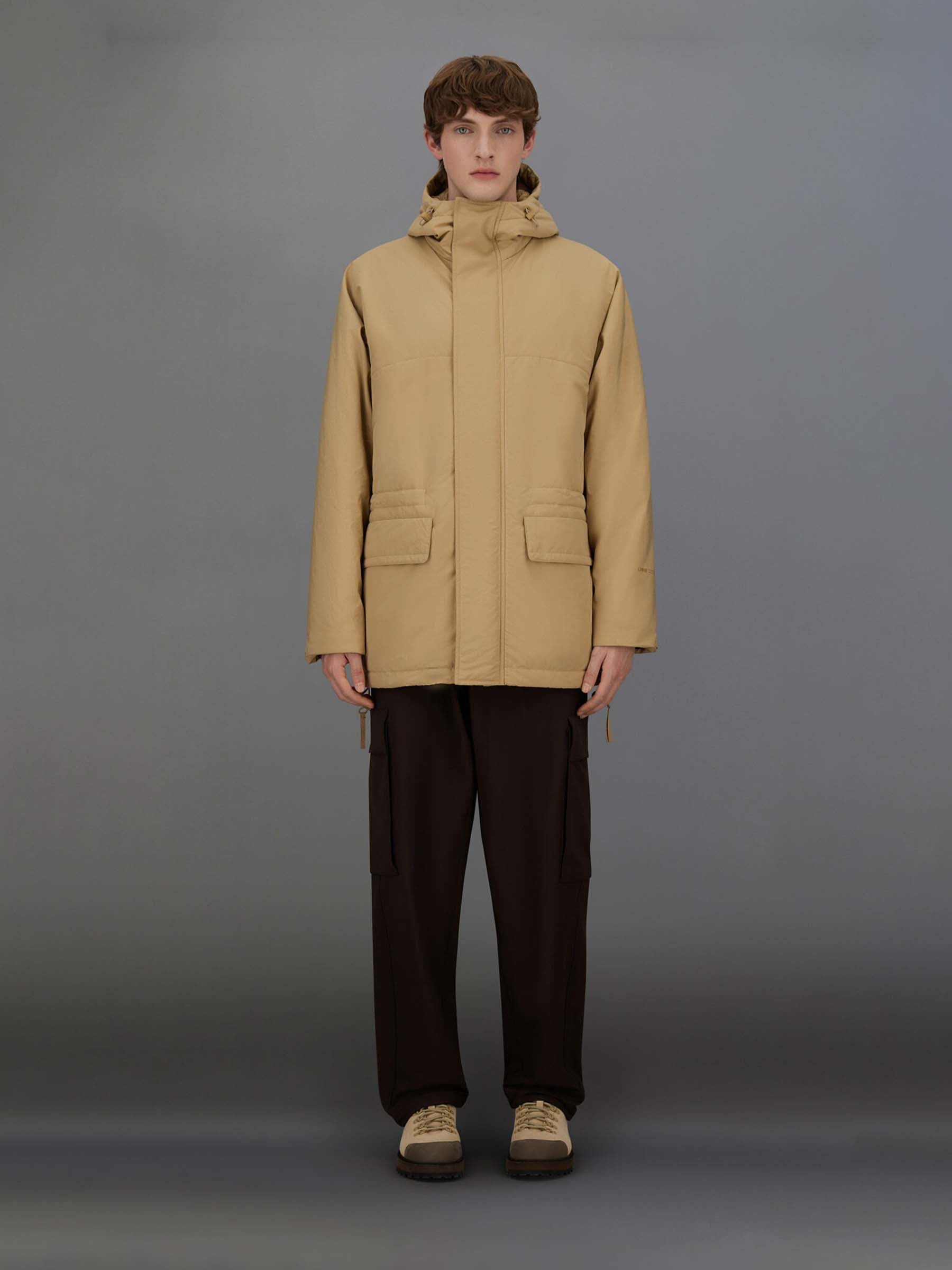 Laminar Hombre Barcelona Parka Organic Tech color Camel sku 502-001663 01 - Foto 2