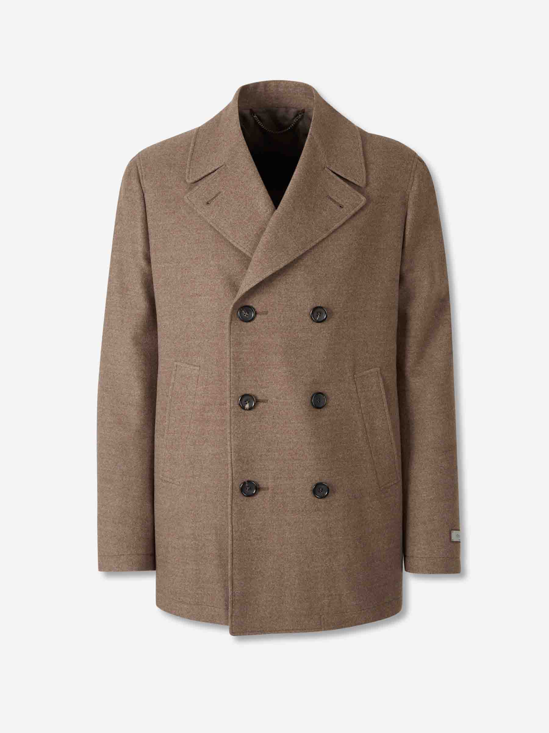 Canali Hombre Barcelona Abrigo Largo Lana color Marrón sku 502-001667 02 - Foto 1