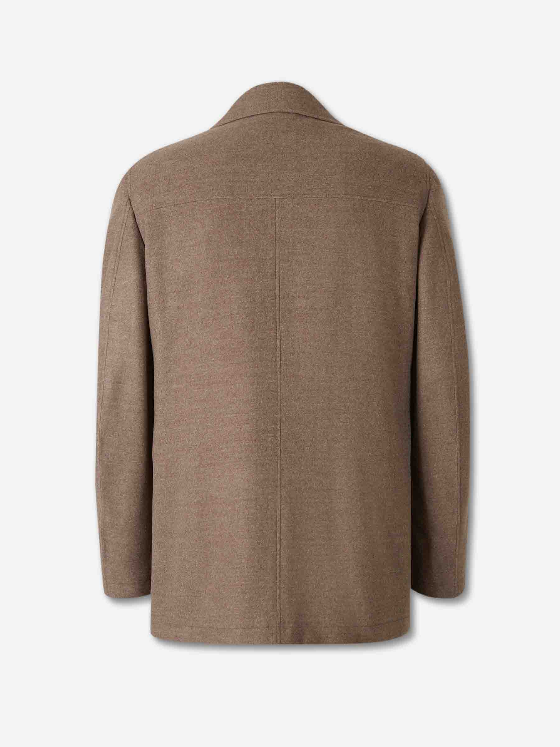 Canali Hombre Barcelona Abrigo Largo Lana color Marrón sku 502-001667 02 - Foto 2