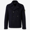 Stone Island Hombre Barcelona Abrigo Corto Lana color Azul Noche sku 502-001668 01 - Foto 1