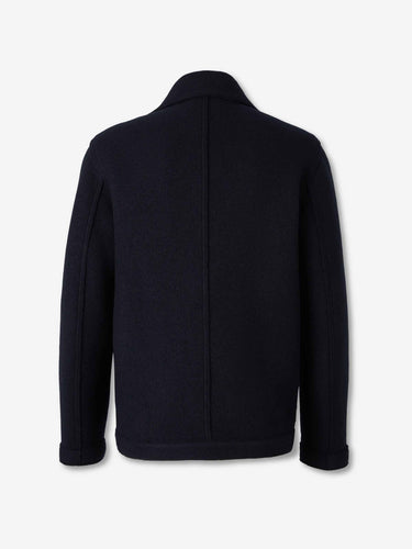 Stone Island Hombre Barcelona Abrigo Corto Lana color Azul Noche sku 502-001668 01 - Foto 3