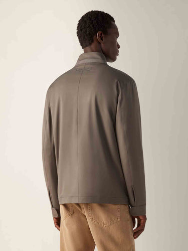 Zegna Hombre Barcelona Abrigo Largo de corte entallado en mezcla de lana y cachemira color Marrón Oscuro sku 502-001670 01 - Foto 3