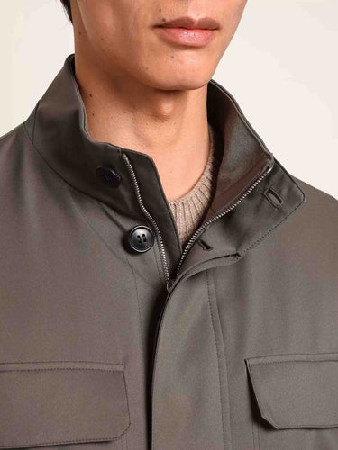 Zegna Hombre Barcelona Abrigo Largo de corte entallado en mezcla de lana y cachemira color Marrón Oscuro sku 502-001670 01 - Foto 4