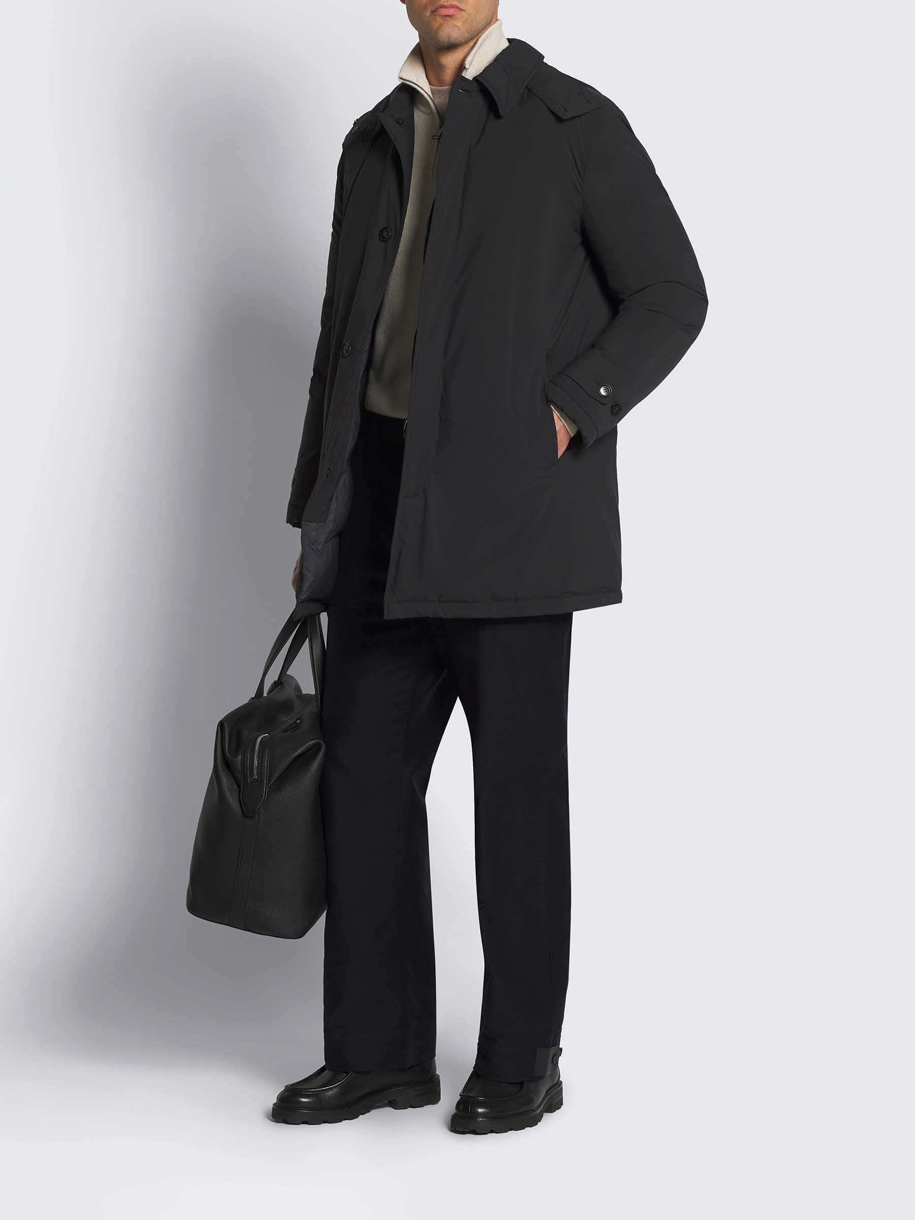 Brioni Hombre Barcelona Parka Técnica Performa color Azul Noche sku 502-001678 01 - Foto 2