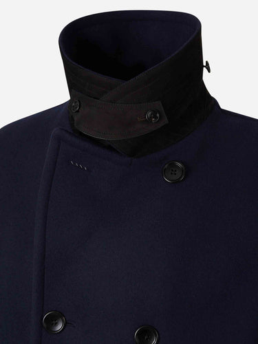 Tom Ford Hombre Barcelona Abrigo Corto Lana color Azul Marino sku 502-001688 01 - Foto 4