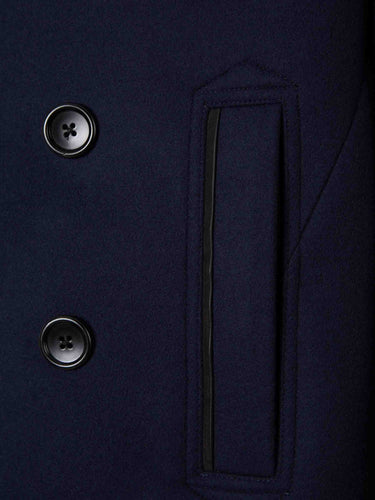 Tom Ford Hombre Barcelona Abrigo Corto Lana color Azul Marino sku 502-001688 01 - Foto 5