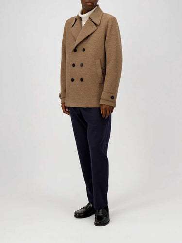 Harris Wharf Hombre Barcelona Abrigo Corto Lana color Caramelo sku 502-001689 01 - Foto 2