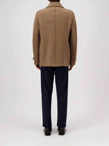 Harris Wharf Hombre Barcelona Abrigo Corto Lana color Caramelo sku 502-001689 01 - Foto 3