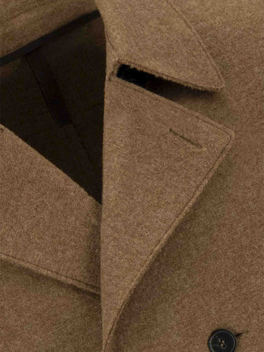 Harris Wharf Hombre Barcelona Abrigo Corto Lana color Caramelo sku 502-001689 01 - Foto 4