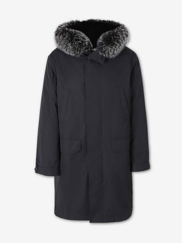 Yves Salomon Hombre Barcelona Parka Pelo color Negro sku 502-001701 01 - Foto 1