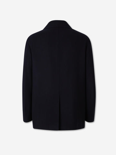 Canali Hombre Barcelona Abrigo Largo Lana color Azul Noche sku 502-001704 01 - Foto 2