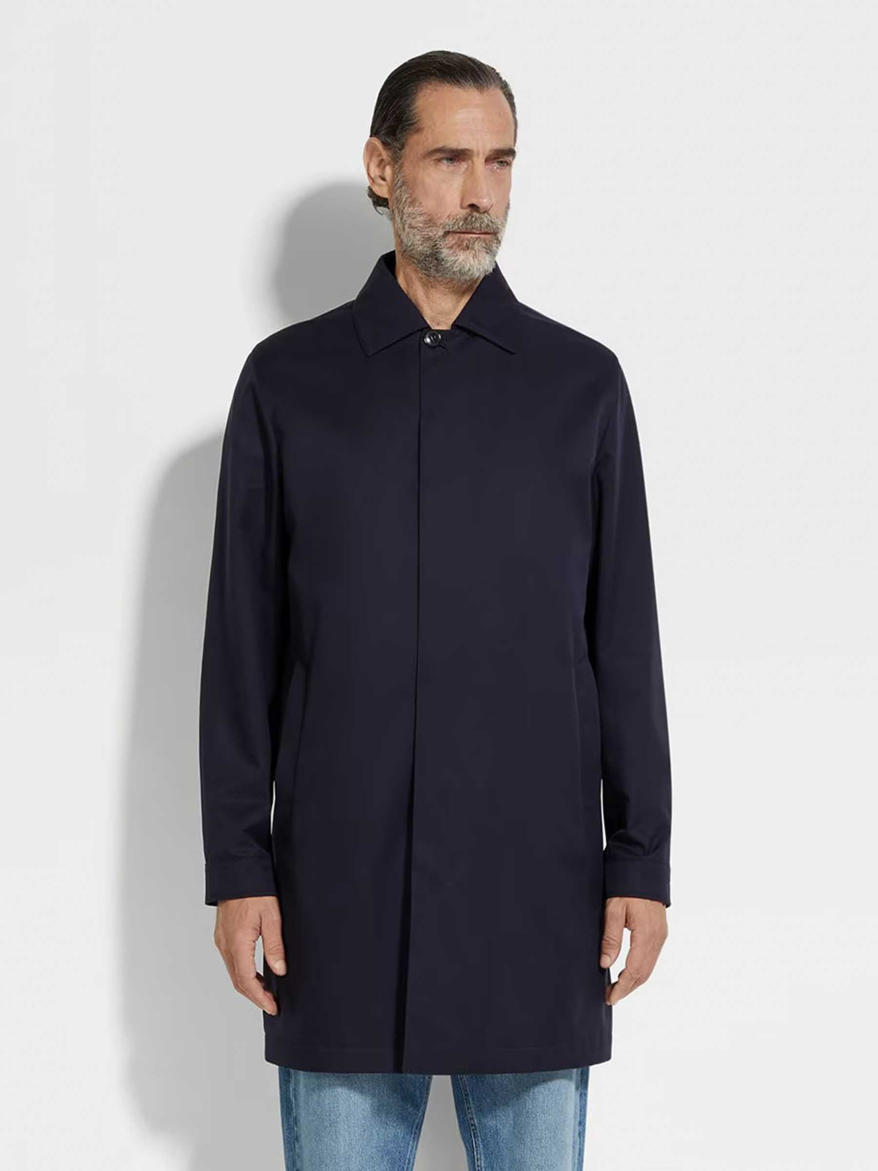 Zegna Hombre Barcelona Gabardina Motorin 300cc color Azul Marino sku 503-000237 01 - Foto 2